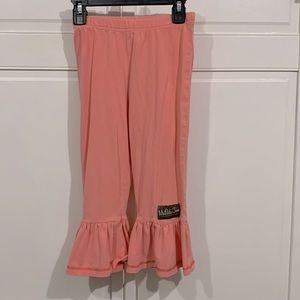 Matilda Jane Secret Fields Sherbet Knit Big Ruffles pants size 6